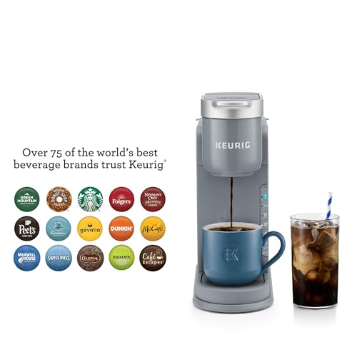 Keurig - Cafetera helada, cafetera helada K-Cup de una sola porción, con capacidad de café caliente y frío, prepara cualquier cápsula K-K-CP, gris