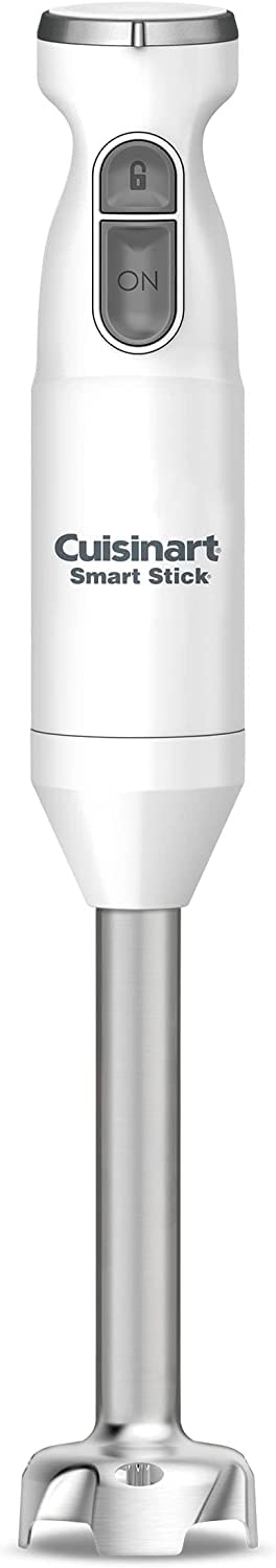 Cuisinart CSB-175 Batidora de inmersión blanca con vaso,