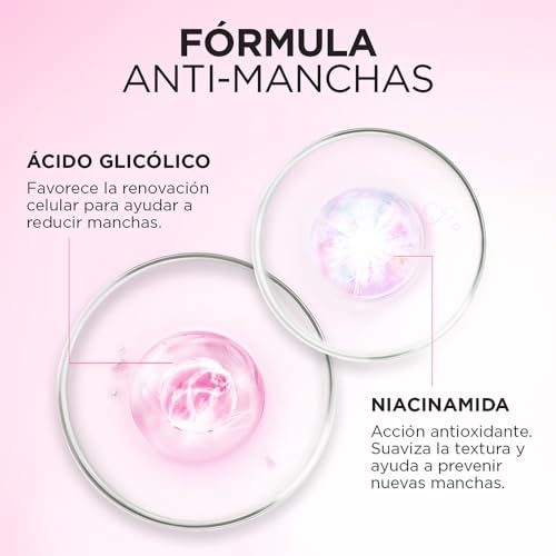 L'Oréal Paris Gel de Limpieza Anti-manchas Glycolic Bright con Ácido Glicólico y Niacinamida todo tipo de manchas, 150ml