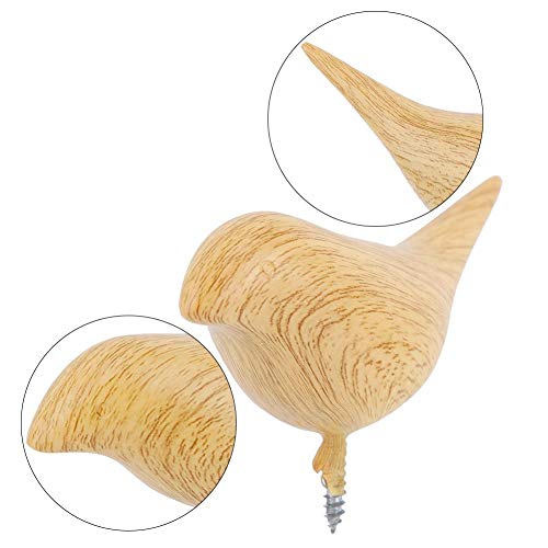 Ganchos de pared Forma de pájaro Ganchos de pared Estante de almacenamiento Gancho de puerta Gancho individual Decoración del hogar