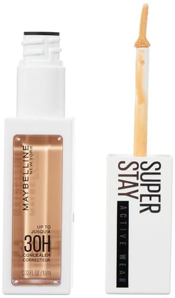 Maybelline Corrector facial que ofrece un acabado natural de larga duración, Active Wear corrector 30H, Tono 20, 10ml