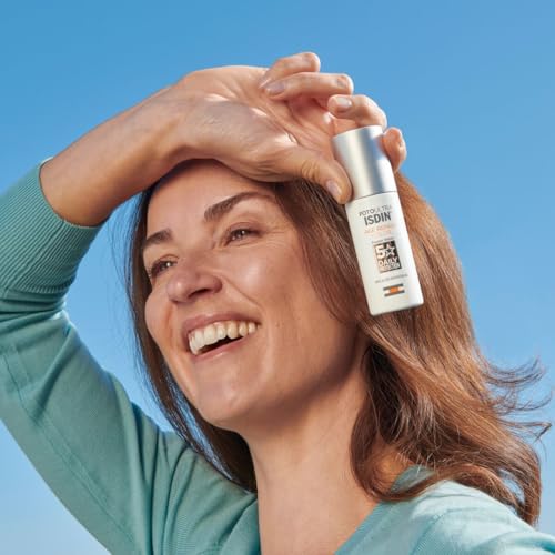 ISDIN - FotoUltra Age Repair Fusion Color Water SPF 50 - Protector solar facial de fase acuosa, triple acción anti-fotoenvejecimiento, con color, 50 ml