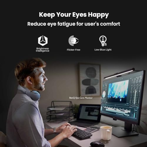 BenQ GW2480 Monitor LED, Eye-Care Tech, FHD 1080p, HDMI, Negro, 24 pulgadas