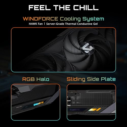 GIGABYTE Tarjeta gráfica GV-N5080GAMING OC-16GD con NVIDIA GeForce RTX 5080, 16 GB GDDR6X, 2295 MHz, PCIe x16, DisplayPort, para Ordenador de escritorio