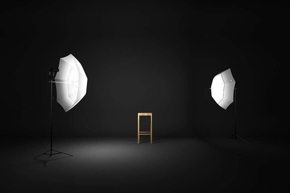 Selens Photo Umbrella Kit 33"/84cm White Soft Umbrella with Light stand and Metal Flash Bracket Mount for Portrait Photography, Studio and Video Lighting