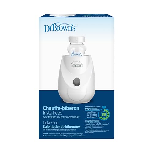Calentador y Esterilizador Dr. Brown's Insta-Feed Blanco para Biberones y Tarros de Comida para Bebés
