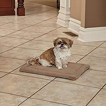 Cama de Microfibra de Lujo MidWest Homes for Pets Gris Pardo para Mascotas