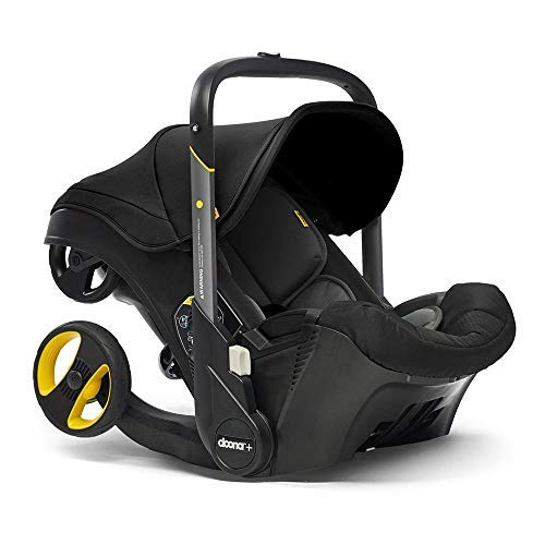 Asiento de Auto Infantil Doona Nitro Negro con Base y Transformación Rápida a Carriola