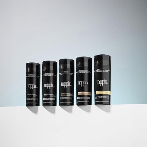 Toppik - Fibras para fortalecer el cabello, negras, 0.97 onzas
