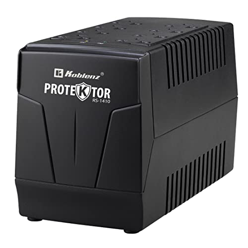 Koblenz REGULADOR RS-1410, 1410 VA / 700 Watts (SUSTITUTO del RE-110) 8 Cont REGULADOS Y ATERRIZADOS, DESC EN Alto Voltaje, Interruptor EN Encendido Y APAG DE Uso RUDO, 108-132 V, Garantia 2 AÑOS