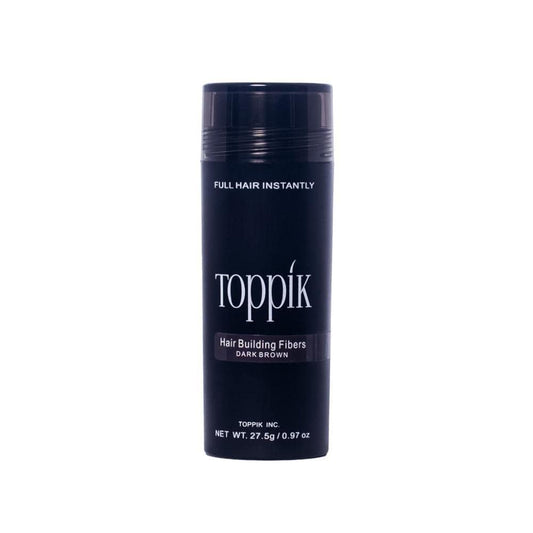 TOPPIK - Fibras para construcción de cabello, fibras capilares densificantes, castaño medio, 10 g
