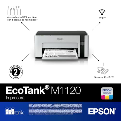 Epson Ecotank Impresora Blanco y Negro M1120