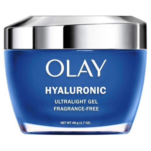 Olay Regenerist Hyaluronic Acid + Peptide 24 Gel Face Moisturizer for All Day Skin Hydration, Fragrance-Free, 1.7 oz with Niacinamide, includes Olay Whip Travel Size for Dry Skin