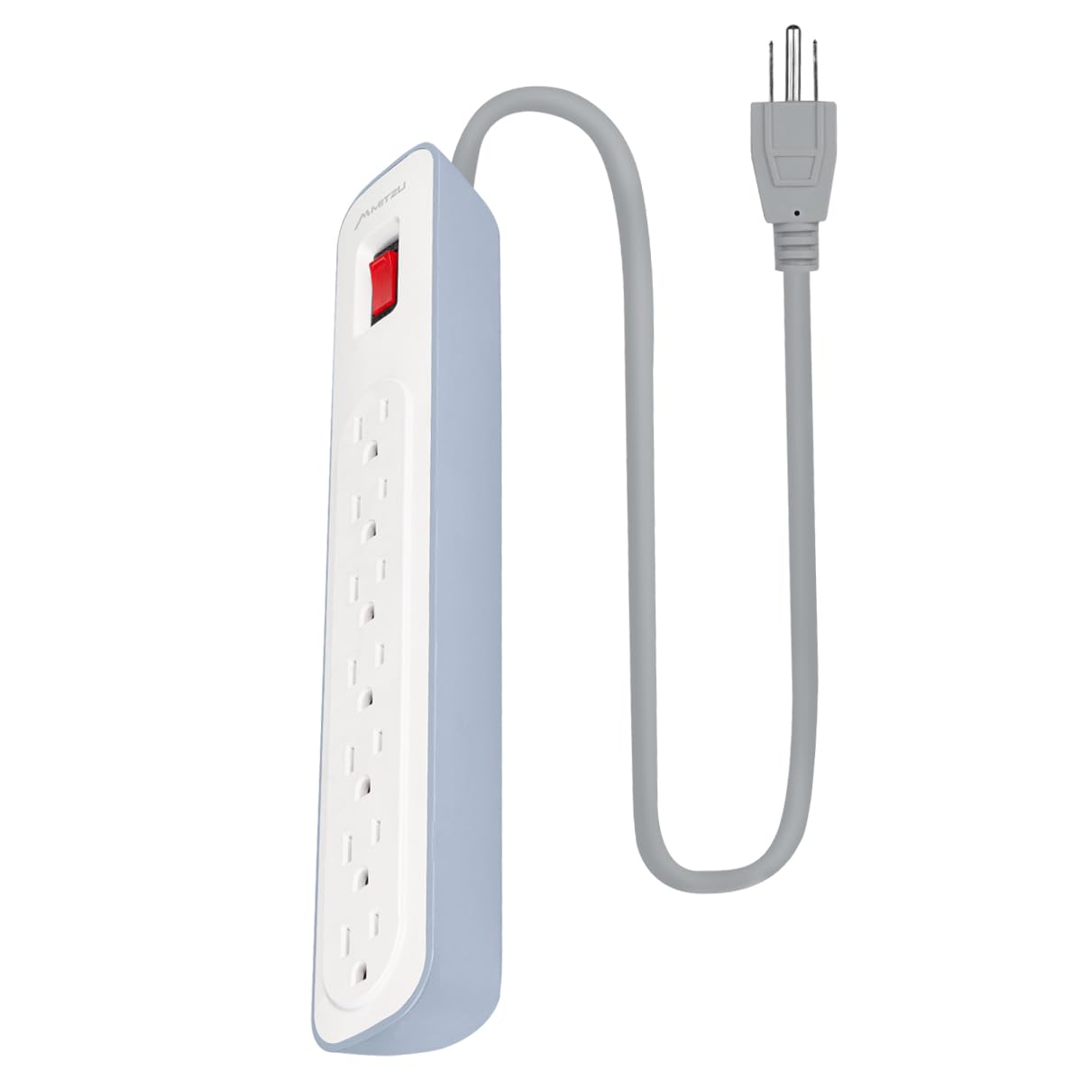 Barra Multicontactos Mitzu 7 Salidas con Seguro Protector