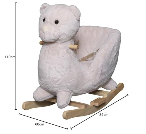 BAMBINETO Montable Mecedora para Bebe Osito de Peluche