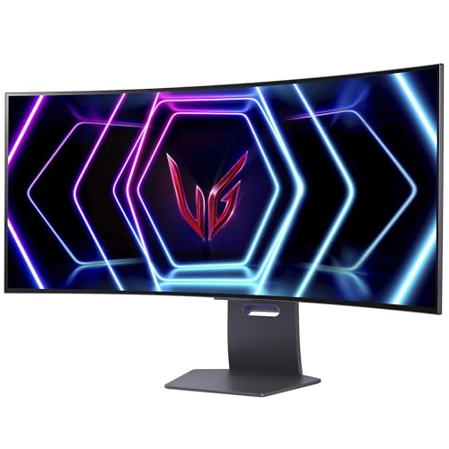 LG Monitor 39GS95QE-B Ultragear OLED Curvo R800 (3440 x 1440) 39" Refresh Rate 240 Hz, Tiempo de Respuesta de 0.03 ms (GTG), Contrast Ratio de 1500000:1