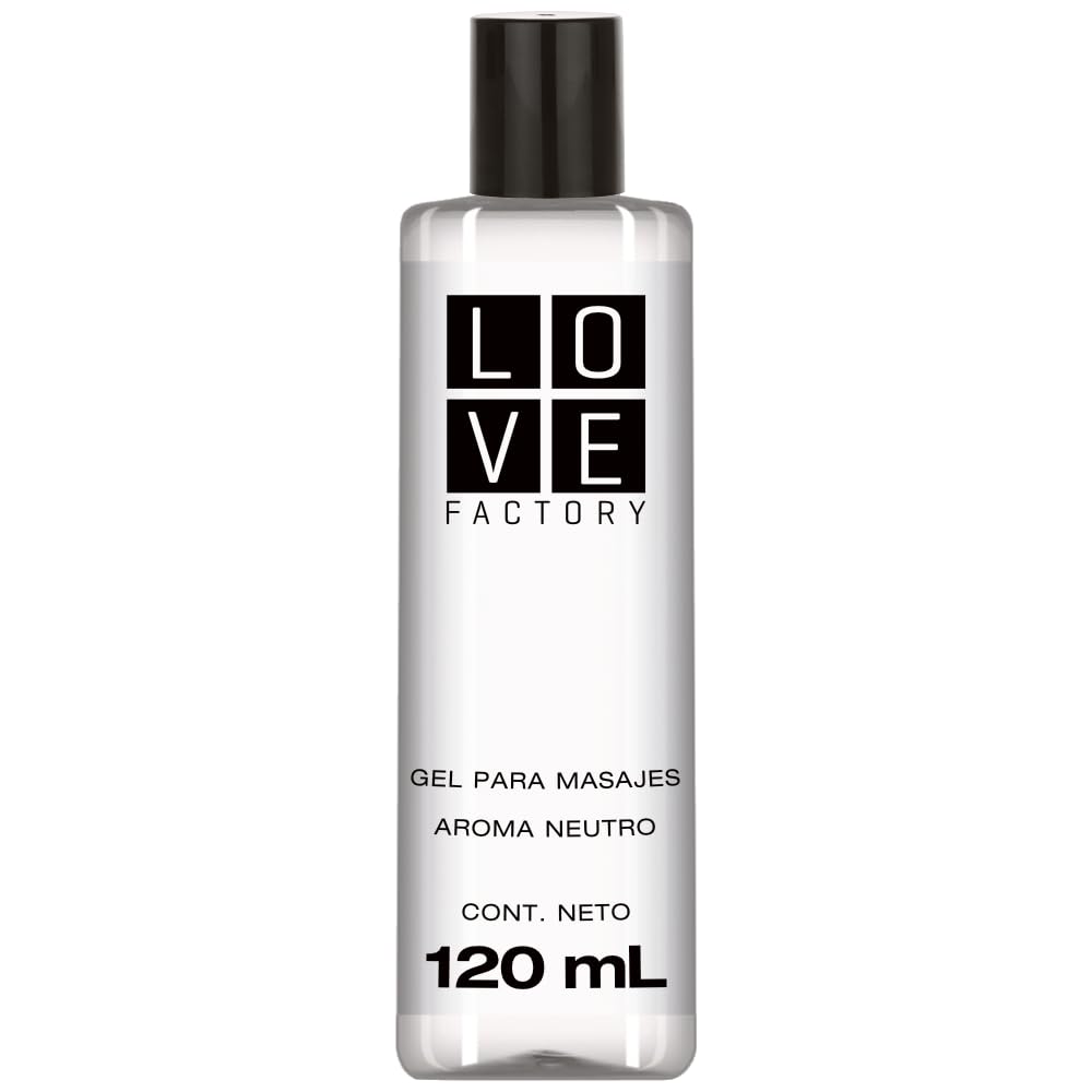 Gel para Masajes Intimos Lubricante Base Agua Libre de Parabeno Love Factory 120 mL (Neutro)