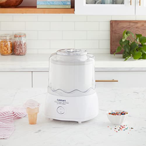 Cuisinart ICE-20 Máquina automática de helados, 1-1/2 cuarto, color blanco