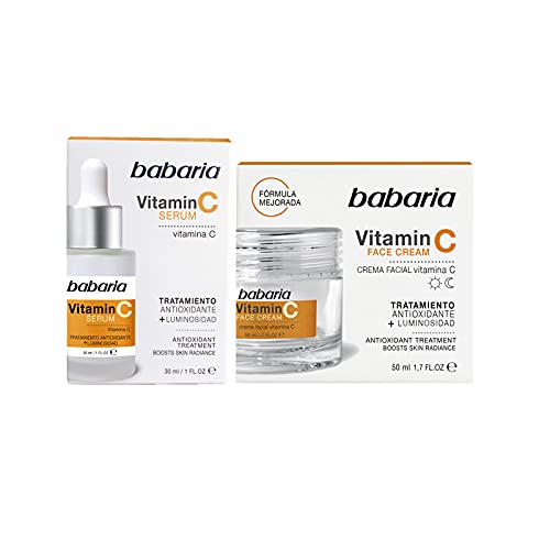 Babaria Cuckool Crema + Serum de Vitamina C Babaria Antioxidante Aporta Luminosidad 50ml | 30ml