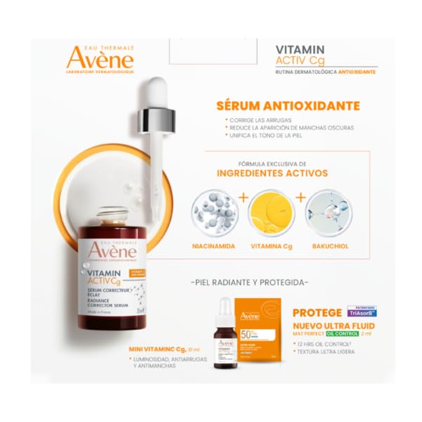 Avene Kit Vitamin Activ Cg Serum 30 Ml + Mini Serum 10Ml + Ultra Fluid 2 Ml