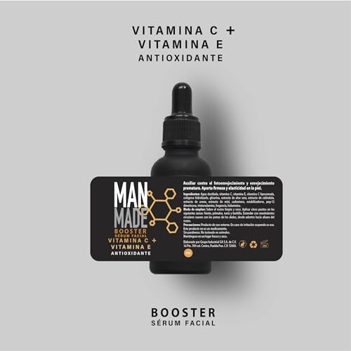 Man Made Booster - Serum Antioxidante: Vitamina C 15% + Vitamina E 2%