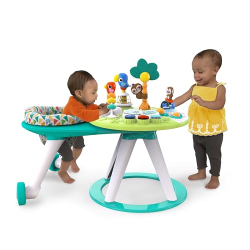 Bright Starts Around We Go - Mesa y centro de actividades 2 en 1 para caminar