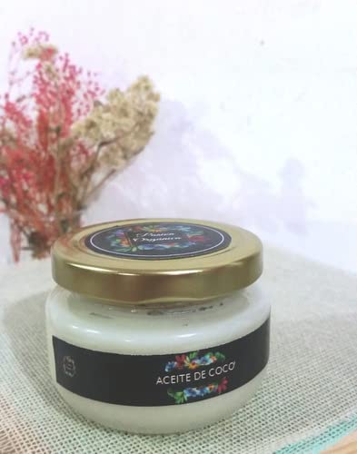 Pasión Orgánica - Aceite de Coco Orgánico Grado Alimenticio y Cosmético Certificado Prensado en frío Cabello Estrias