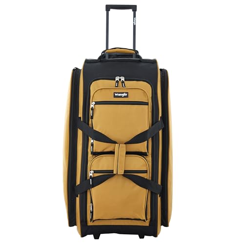 Bolsa de Lona con Ruedas Wrangler Dorado Ámbar Grande 76 cm