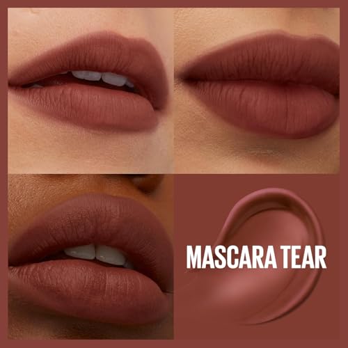 Tinta de Labios Superstay, Teddy Tint de Maybelline New York, Mascara Tear