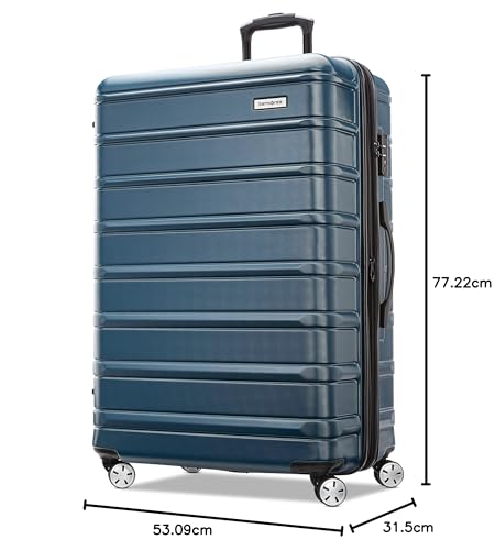 Equipaje Rígido Samsonite Verde Azulado con Ruedas Giratorias, Set de 3 Piezas Expandible