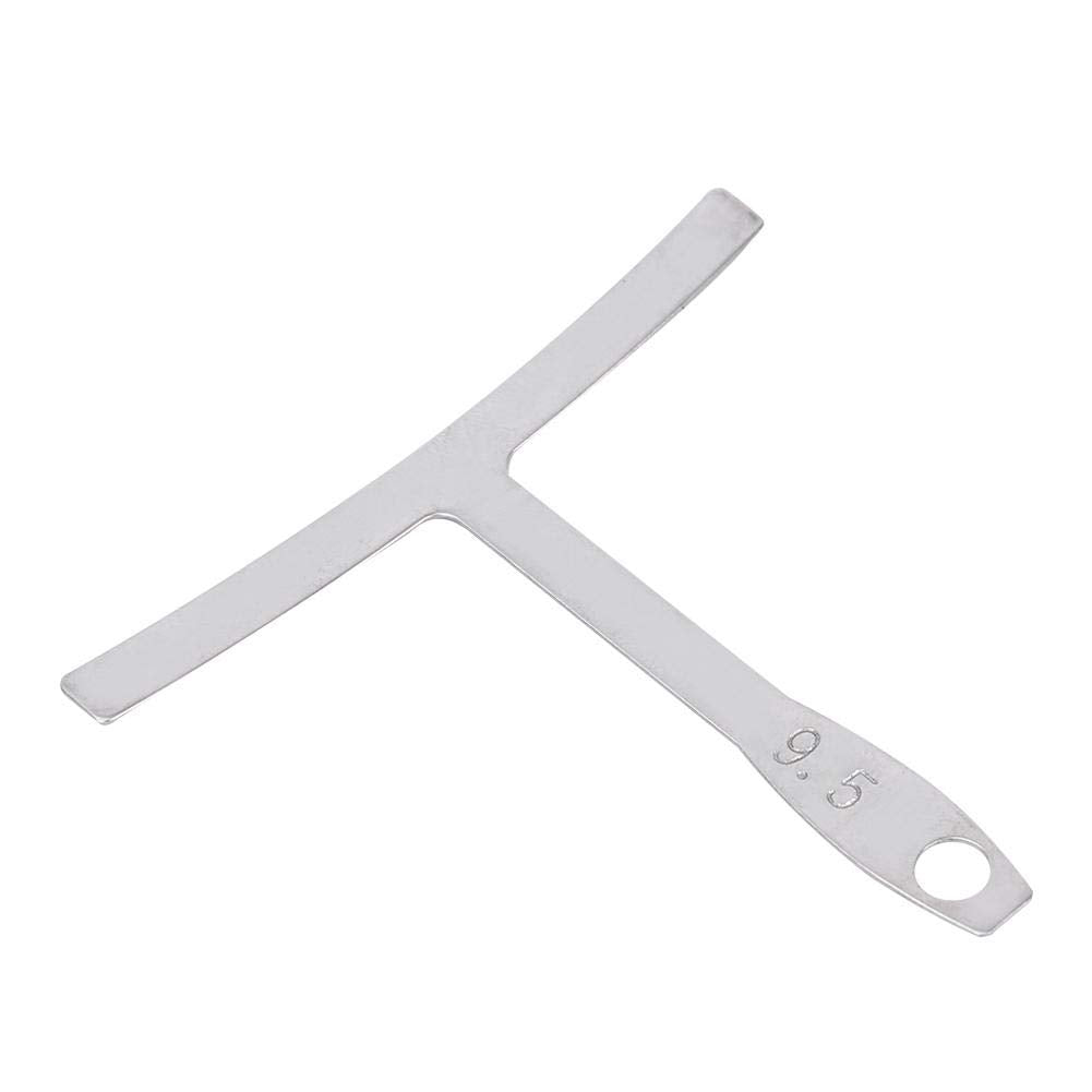 Bnineteenteam Herramienta Universal para Calibrador de Guitarra, 9 Piezas Calibrador de Radio de la Cuerda Inferior de Guitarra para Reparación y Mantenimiento de Guitarra