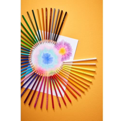 Faber Castell 72 Lápices de colores con una variada paleta que abarca desde tonos básicos y primarios hasta colores secundarios y matices más sutiles