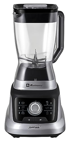 Koblenz Licuadora Profesional LKM-9610, Tecnología Reversible, 1400W, 2L Vaso Tritán +2 Vasos Personales 900ml, Perilla de Velocidad Ajustable, 6 Programas Automáticos, Sistema Metálico, Plateado