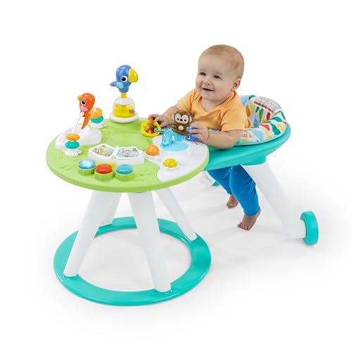 Bright Starts Around We Go - Mesa y centro de actividades 2 en 1 para caminar