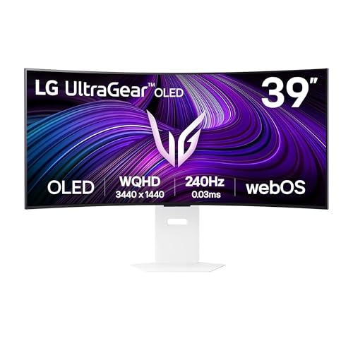 LG Monitor Curvo para Juegos Ultragear™ OLED WQHD de 39, 240 Hz, 0,03 ms, Compatible con G-Sync, 800R, con webOS