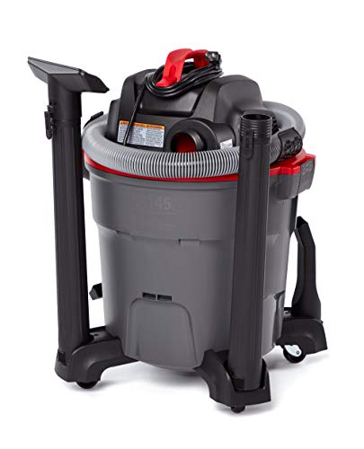Aspiradora Wet Dry RIDGID Gris Oscuro y Rojo con Motor HP de 5.0 Pico y Manguera de Bloqueo Pro