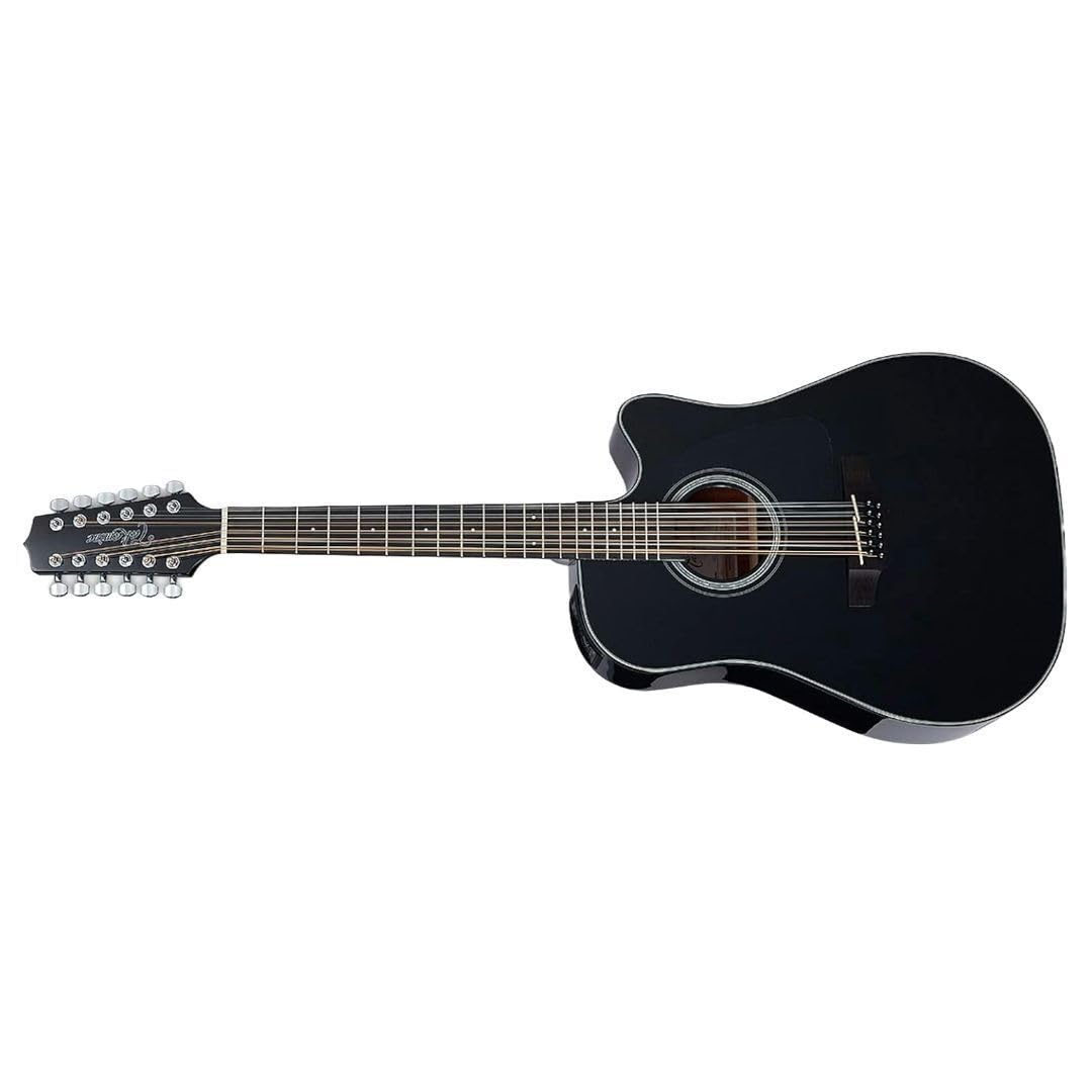 Takamine G Series GD30CE-12 Dreadnought - Guitarra electroacústica de 12 cuerdas, negro