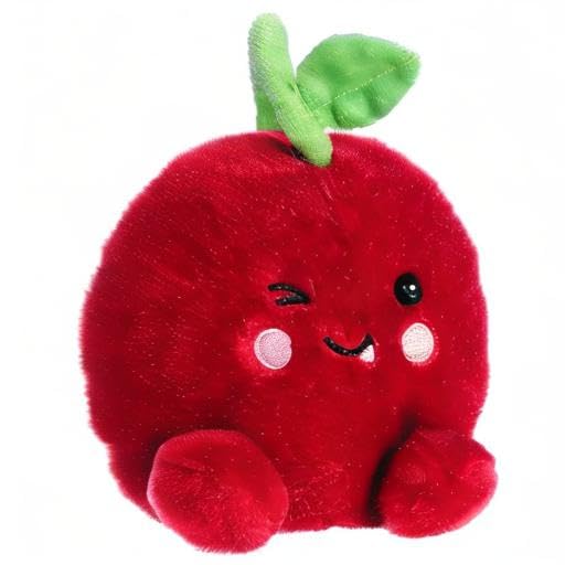 Aurora® Adorable Palm Pals™ Cordial Cherry™ Peluche - Diversión de Bolsillo - Juego sobre la Marcha - Rojo 5 Pulgadas