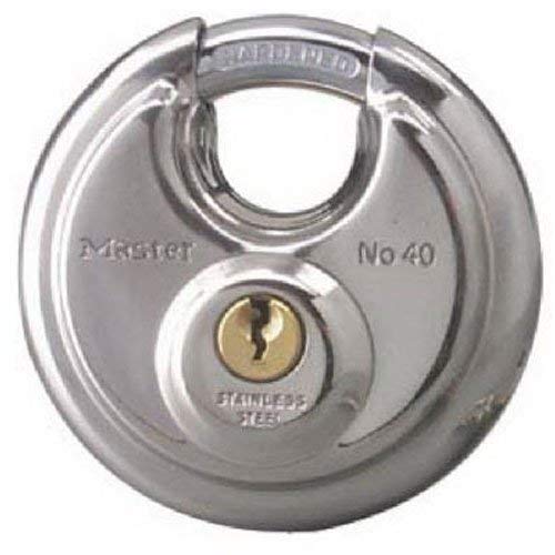 Candado de Disco Master Lock Acero Inoxidable 2 Unidades