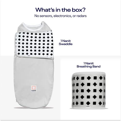 Paquete Iniciación Ropa Respiratoria Nanit Algodón compatible con Monitor de Bebé Pro para Rastreo de Movimiento Respiratorio