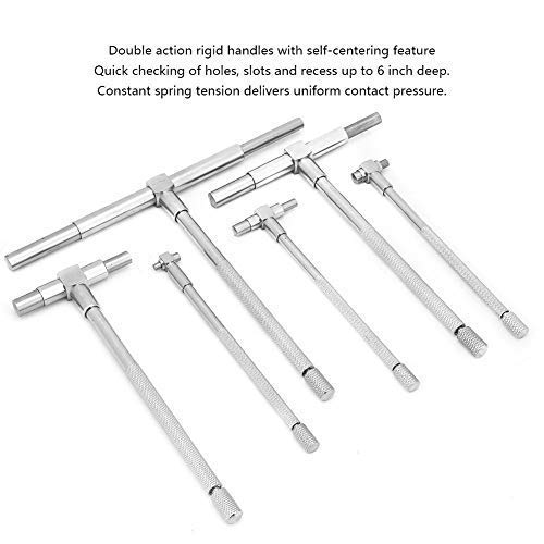 Juego de calibradores telescópicos, calibre de diámetro interior ajustable de 8 mm a 150 mm, 6 piezas de micrómetro telescópico, calibradores de herramientas de medición, calibradores de calibre de