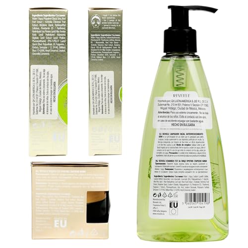 REVUELE FF KIWI 4 PACK SUERO - GEL - LIMPIADOR FACIAL - PARCHE ANTIEDAD 20ML/100ML/250ML/50ML