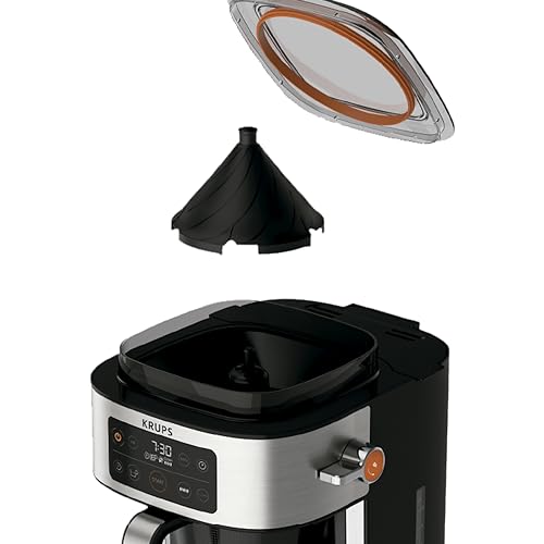 Cafetera de Filtro Krups Acero Inoxidable Dosificación Automática Jarra 10 Tazas