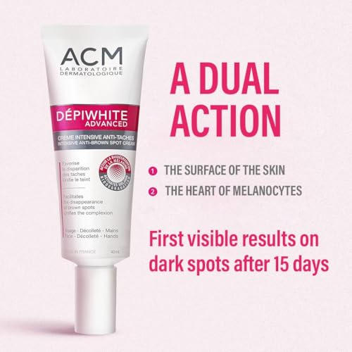 Crema despigmentadora avanzada ACM Depi White - 40 ml - Tratamiento dermatológico para manchas en la piel