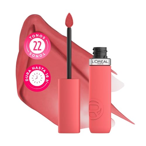 L'Oréal Paris, Infallible Matte Resistance Nudes, Labial Líquido Mate Larga Duración 16hr, Color Intenso con Ácido Hialurónico, Tono Wedding Night 650, 5ml