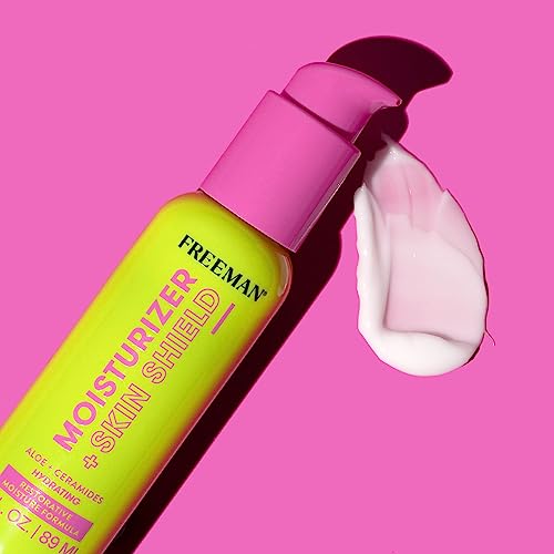 Freeman Hidratante restaurador + protector facial hidratante para la piel, suero facial ligero, infundido con aloe vera y ceramidas, calma y alivia