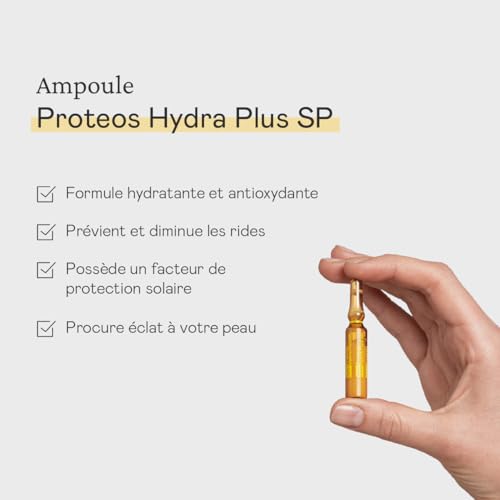 MartiDerm The Originals Proteos Hydra Plus SP Ampolletas faciales hidratantes y antioxidantes. Solución facial con Vitamina C Pura + Proteoglicanos + FPS - 10 ampolletas