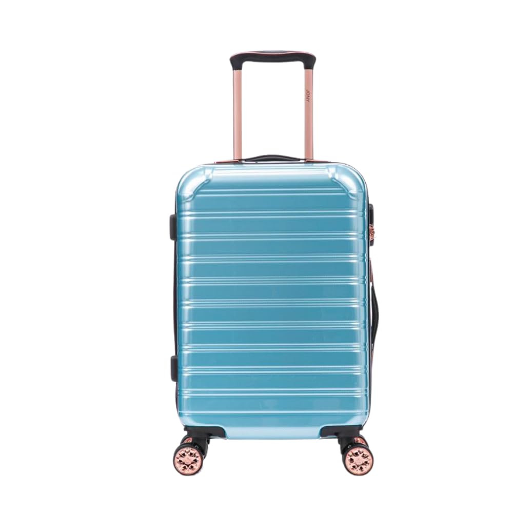 Maleta de Mano JONY Carry On Rigida Resistente Ruedas Giratorias 360 Mango Expandible ABS Candado de Seguridad (Aqua)