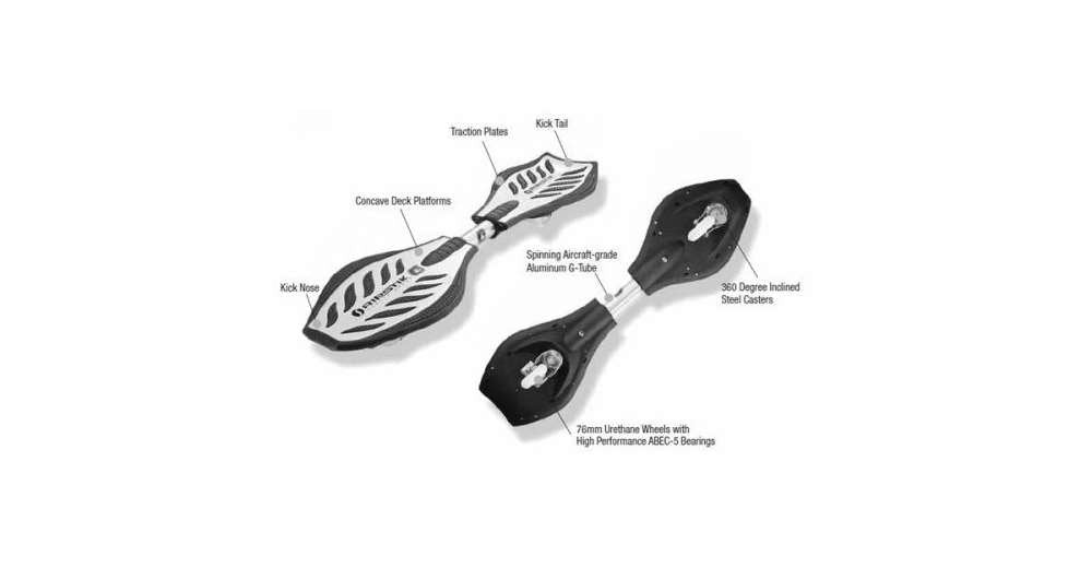 Razor RipStik G Caster Board, Patineta de Dos Ruedas, Jóvenes, - Negro