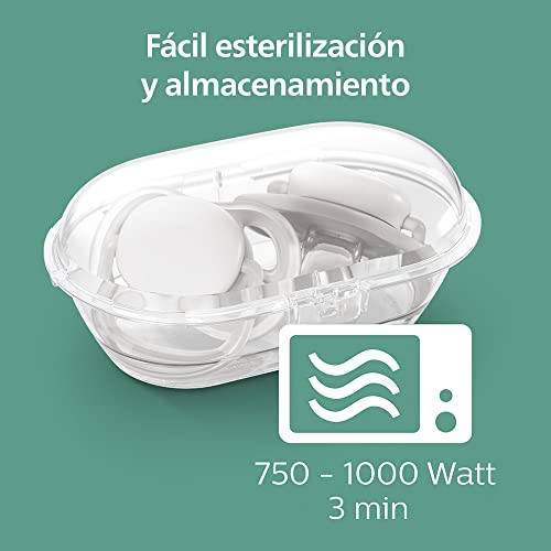 Chupón Ultra Soft Philips Avent Tropical Naranja Verde Ortodóntico con Caja Esterilizadora 0-6 m 2 pzs